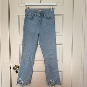 Mother the Insider Crop Step Chew